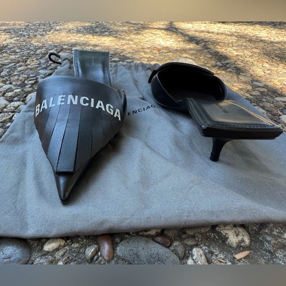 Balenciaga kitten heels size 36.5 worn once - Picture 5 of 6
